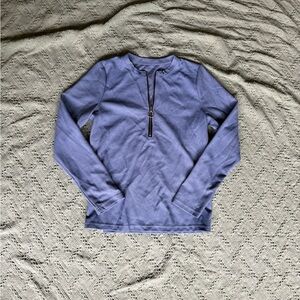 Vintage Women's Blue V-Neck Sweater
